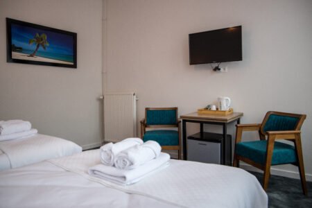 Comfortabele hotelkamer met airco bij GUZY Hotel Lier
