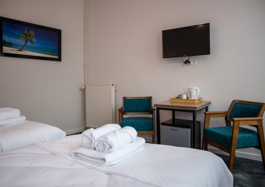 Comfortabele hotelkamer met airco bij GUZY Hotel Lier